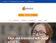 Tablet Screenshot of facec.edu.br